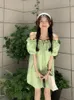 Party Dresses Summer Sweet Spaghetti Strap Women Dress Chic Off Shoulder Bandage Mini 2023 Korean Style Loose Vestidos