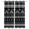 Curtain Black And White Spiral Tunnel Vector Window Home Living Room Decorative Textile Decoration Bedroom Curtains