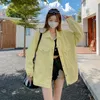 Women's Jackets 2023 Autumn Women's Yellow Denim Coat Loose Versatile Casual Work Jacket Top In Fashion