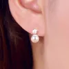 Stud Earrings Women's Earring Pearl For Women Korean Dramas TV Fashion Jewelry 2023 Rhinestones Set Gift L202