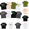 Men's T-Shirts Graffiti T-shirts Designer Galleryes depts Green T-Shirt Alphabet Print Trendy Trend Basic Casual Fashion Loose Short T-shirt Half Sleeve Tees