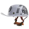 Caschi da moto Casco retrò Casco estivo Moto Open Face Scooter Biker Moto da corsa Equitazione Berretto da baseball Drop Deli Dhhd8