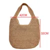 Evening Bags SUNNY BEACH Fashion Large Tote Shoulder Straw Thread Knitting Woven Women Handbag Ladies Knitted Purse