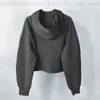 نسائي زائد الحجم هوديز Sweatshirts الخريف و scuba lululemens womens بالإضافة إلى السترات سماكة المخملية هوديس الرياضة نصف سحاب سترة chothing فضفاضة