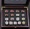 17PCS Ohio State Buckeyes National Champion Championship Ring Set solid Men Fan Brithday Gift Wholesale Drop Shipping