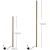 Lampadaires modernes en bois massif lampe sur pied maison simple verticale LED nordique minimaliste bois salon luminaire