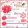 Dog Apparel 6PCS/SET Valentine's Day Pet Bowtie Cat Bows Necklace Grooming Adjusted Bands Dogs Collar For Doggy Accessories