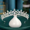 Tiaras Silber Farbe Hochzeit Haarschmuck Kristall Strass Krone Günstige Tiaras Diadems Frauen Haarschmuck Prinzessin Kopfschmuck Z0220