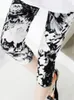 Pantaloni da donna Capris Short Elastic Floral Stretch Legging casual Leggings traspiranti femminili Donna 2023 Summer CaprisWomen's