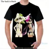 Camisetas masculinas T-shirt Mulheres por toda a moda impressa Menina de menina Tops camisetas de manga curta de manga curta