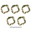 Dekorativa blommor 5st Fake Rose Vine Artificial Garland Wear-resistent rottingblomma