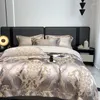 Set di biancheria da letto 1000TC Raso di Cotone Egiziano Morbido Piumino/Doona Set di Copertura Chic di Lusso Damascato 4/6 Pz Super King lenzuolo Federe