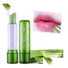 Baume À Lèvres 1Pc Aloe Vera Rouge À Lèvres Couleur Changement D'humeur Longue Durée Bâton Hydratant Cosmétique Maquiagem Drop Delivery Santé Beauté M Dhxcv