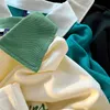 Camisetas para hombres Vintage Half Zipper Polo Collar Carta Bordado Polo Camisa Mujer 2022 Primavera Suelto y Perezoso Viento Hiphop Sección delgada Y2K Top Z0220