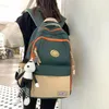 Okul çantaları omuz sırt çantası unisex gündelik düz renkli yürüyüş açık hava spor çantası büyük kapasiteli seyahat dizüstü bilgisayar sırt çantası