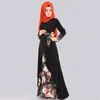 Vêtements ethniques Femmes Robe musulmane Mode Abaya Dubaï Fleurs Tempérament élégant Imprimer Long Bow Turquie Arabie Saoudite Robes