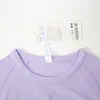 ヨガTシャツが迅速にテック1.0 Lululs女性スポーツウェアレディースショートスリーブレモンTシャツ湿気吸引ニットフリースハイエラスティックフィットネスファッションTシャツLE7