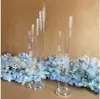 10 hoofden houders bruiloft decoratie middelpunt candelabra duidelijke kandelaar acryl kandelaars voor bruiloften evenement feest ss0220