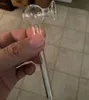 Nouveau type entonnoir Pyrex transparent Brûleur à mazout Verre Tube Verres conduite d'eau Huiles Nail pipes