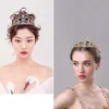 Tiaras ainameisi cristalina tiaras e coroas princesas ouro tiara shiestone wair acessórios de cabelo de aniversário jóias de cabelo z0220