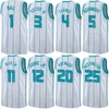 Bedrukt Heren Kinderen Dames Basketbal Terry Rozier III Jersey 3 LaMelo Ball 1 Kelly Oubre Jr 12 Theo Maledon 9 Reggie Jackson 1 Gordon Hayward 20 Earned Custom Name Number