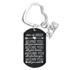 Key Rings Keychain Class of 2023/behind You Graduation Gift for Student School College for Women Men Stainless Steel Letter Love Heart Chain