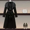 black velvet long coat