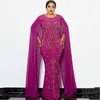 Vêtements ethniques Robe pakistanaise musulmane Shalwar Kameez Robes à paillettes Diamant Femmes Robe en mousseline de soie Abaya Dubaï Hijab Long Maxi Vêtements 2023