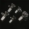 3 styles 14mm bowl and 10mm glass bowls Male Joint Handle Slide bowl piece For Bongs Water Pipes