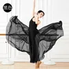Scenkläder 6 färger i ett stycke långt chiffong kjol kvinnor vuxna balett dansövning kläder svängande elegant dräkt s22038