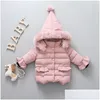معطف معطف Kids Winter Coats Boys Girls Luxury Designer There Cottonpaded Infant Baby Girl Jacket jacket stacket