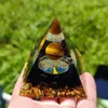 Подвесные ожерелья Pyramid Ogan Натуральные кристаллические украшения измельченные каменные энергетические башня 50 мм и 60 мм