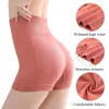 Actieve shorts vrouwen yoga hoge taille training korte naadloze sporten voor vrouw running fitness gym leggings heup lift femme