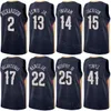 Man Kids Printed Basketball Herbert Jones Jerseys 5 Larry Nance Jr 22 Trey Murphy III 25 Josh Richardson 2 Brandon Ingram 14 Jonas Valanciunas 17 Purple White Red Navy