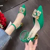 Тяжелыми туфлями Bling Crystal High Heels Pumps Женщины элегантная жемчужная швара.