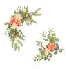 Decorative Flowers Artificial Swag Hanging Centerpiece Garland Rustic Wedding Arch For Reception Front Door Party Arbor