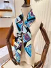 Classic scarf printed alphabet scarfs luxury 100% silk twill square scarves for ladies 90x90cm no box