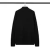 Mantenha quente Luxo Micro-Penetrador 2023 Stand-Up Stand-Up Lens CP Men's Autumn e Winter Casual Semi-Zip Sweater SG9X