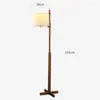 Stehlampen Vintage Holzlampe Nordic Einfache Schlafzimmer LED Wohnzimmer EL Stoff Home Beleuchtung Vertikal