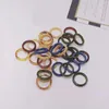 Cluster Rings Multicolor Acrylic Ring Resin Transparent Elegant Romantic Korean Fashion Women Jewelry Gift Party Friendship Wholesale