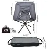 Mobili da campo Sedie girevoli leggere Picnic Beach Fishing Sedia pieghevole Outdoor Backpacking Leggero con borsa per il trasporto per l'escursionismo in campeggio