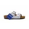 Deutsche Hausschuhe Designer Birkinstocks Deutschland Boken Korkhausschuhe Arizona Boken Doppelknopf-Paarschuhe Herrensandalen PU4F