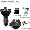 Bluetooth Car Kit Fm Transmitter Aux Modator Hands O Mp3 Player Dual Usb Charger With 3.1A Quick Charge Drop Delivery Mobiles Motorc Dhd3U