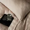 寝具セット波ジャクアードセットハイエンド60年代の長いステープルコットン羽毛布団カバーシートベッド4 PCS