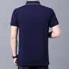 Polo da uomo Polo Uomo Casual Estate Plus Size Manica corta Business Tee 4XL 5XL Colletto rovesciato Allentato Stretch Top maschile Abbigliamento Tshir