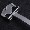 18 mm Silver Color Folding Deployment Clasp For IWC Rubber Leather Watch Band Strap