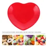 Bowls Plates Tray Serving Dessert Heart Snack Dish Bread Dishes Trays Plate Fruit Salad Melamine Shaped Day Dinner Cake Severing Party