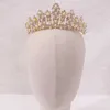 Tiaras Goldsilver Color Tiaras Crystal Pearls Crowns Rhinestone Hoofdbanden voor vrouwen meisjes bruid noiva bruiloft haar sieraden z0220