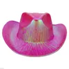 Berets Neon Sparkly Glitter Hat - Leuk metallic holografische feest Disco Cowgirl voor verjaardagsuitloper feesten