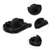 Basker Shinning paljetter dekor fedora hatt för kvinnor män andas cowboy cap med fjäderkurva grim västerländsk jazz filt b85d